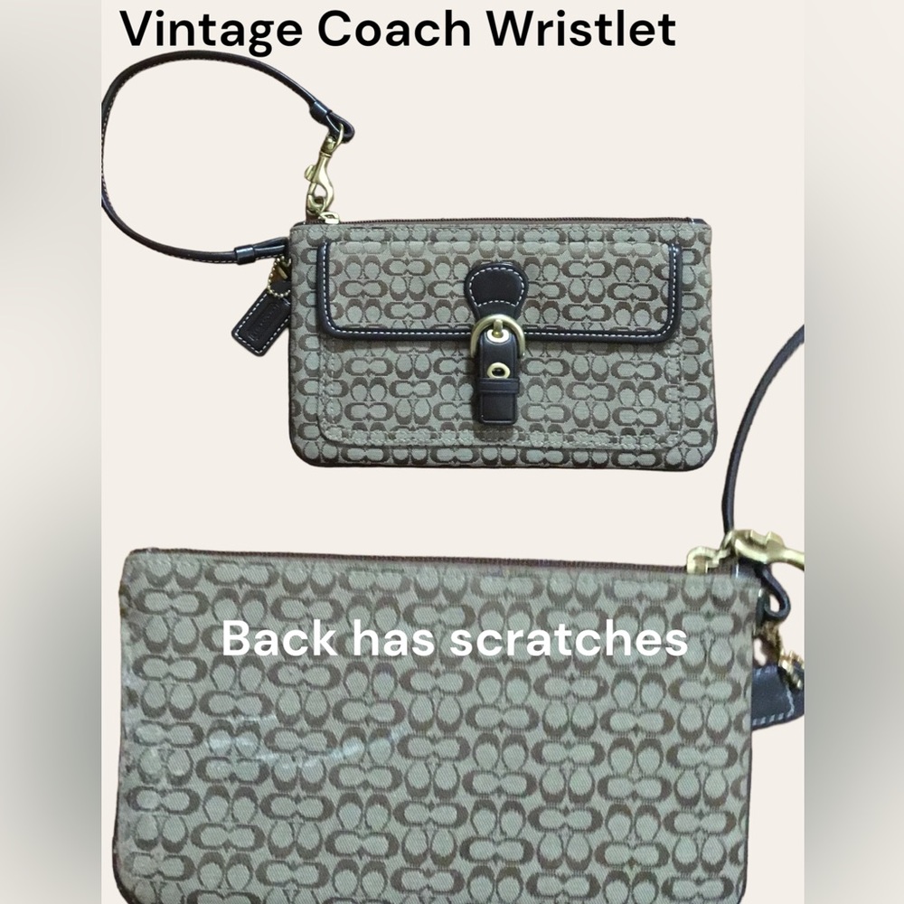 Vintage Coach Wristlet